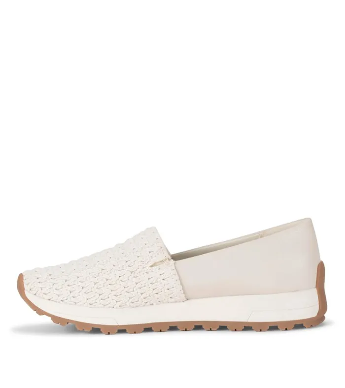 Women Gennie Slip On Natural Crochet Baretraps Flats and Loafers