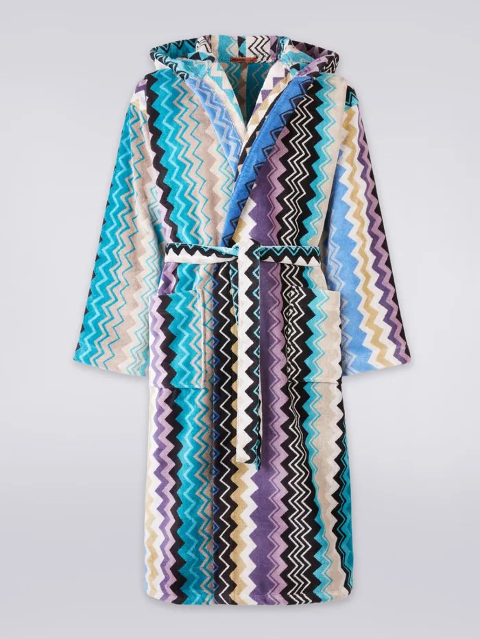 Women Giacomo Hooded Bathrobe Multicoloured Missoni Bathrobes