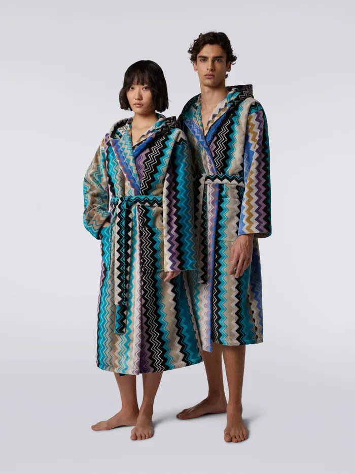 Women Giacomo Hooded Bathrobe Multicoloured Missoni Bathrobes