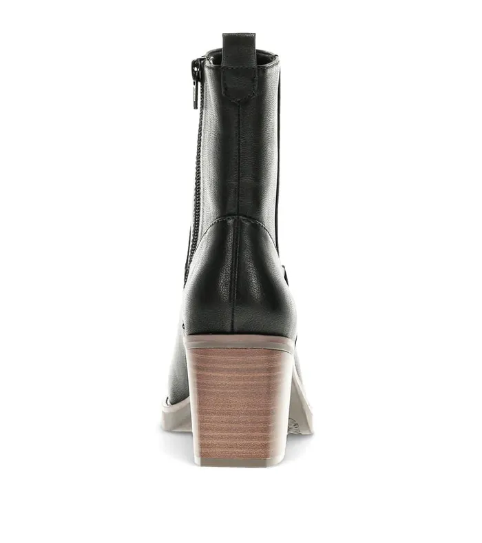 Women Giana Heeled Midi Boot Black Baretraps Booties