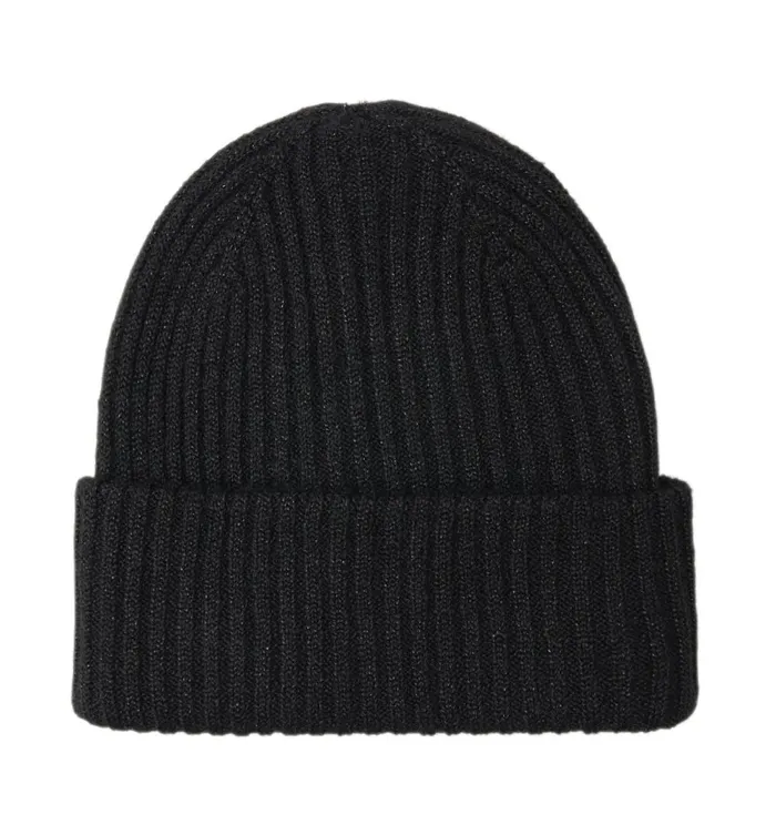 Women Glitzy Rib Knit Hat 8211 Black Promod Hats And Gloves