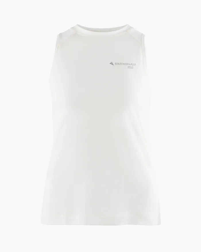Women Groa Technical Tank Top Snow Klttermusen TShirts