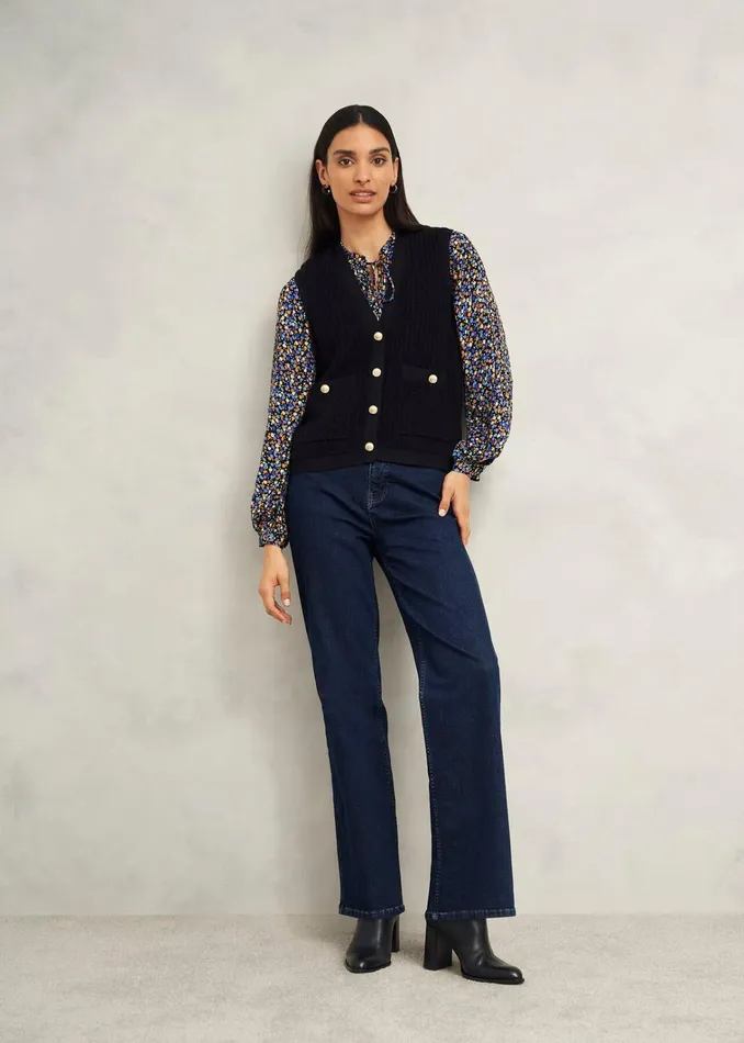 Women Hadden Wide Jeans Indigo Hobbs Trousers