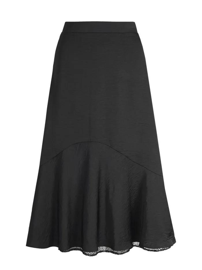 Women Haven Lace Hem Skirt In Anthracite Jessica Simpson Bottoms