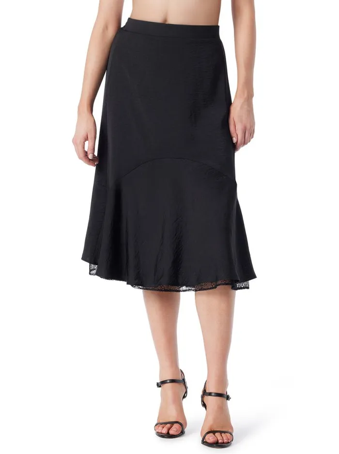 Women Haven Lace Hem Skirt In Anthracite Jessica Simpson Bottoms