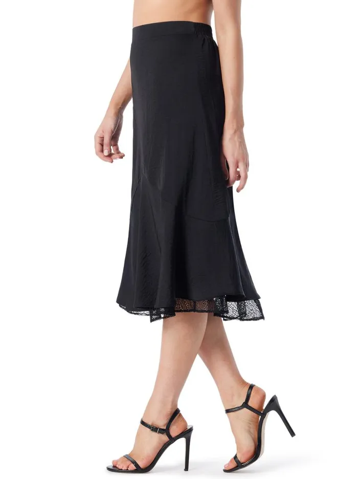 Women Haven Lace Hem Skirt In Anthracite Jessica Simpson Bottoms