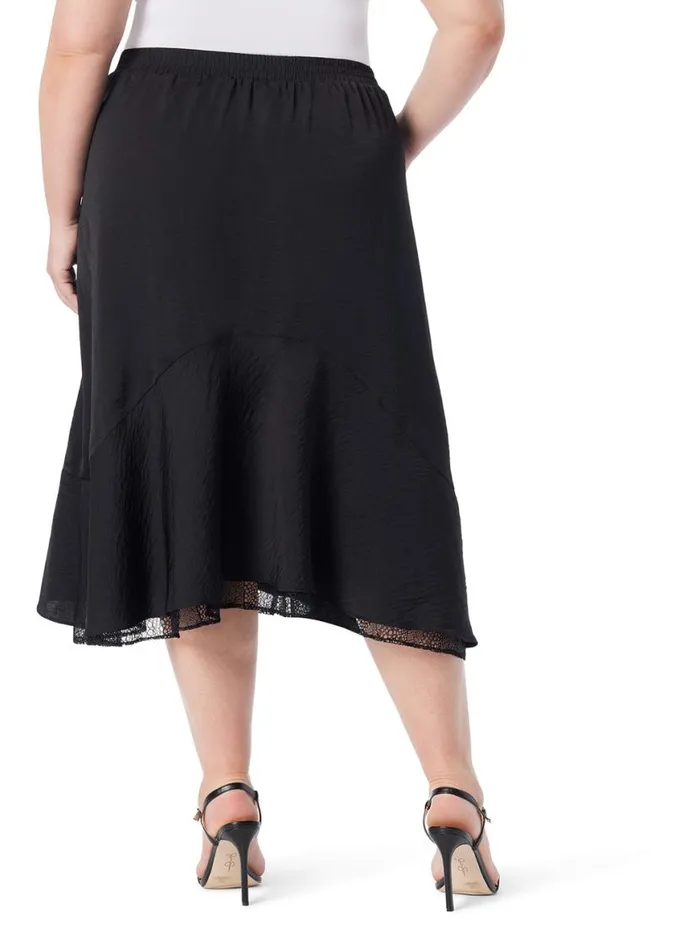 Women Haven Lace Hem Skirt In Anthracite Jessica Simpson Bottoms