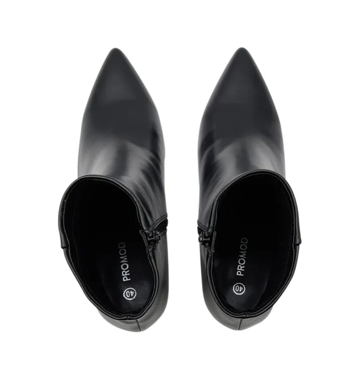 Women Heeled Boots 8211 Black Promod Shoes Women Heeled Boots 8211 Black Promod Shoes