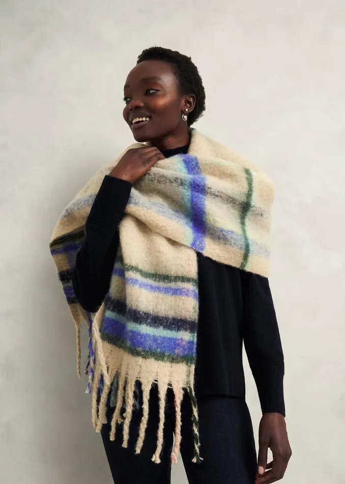 Women Helen Scarf Beige Multi Hobbs Scarves