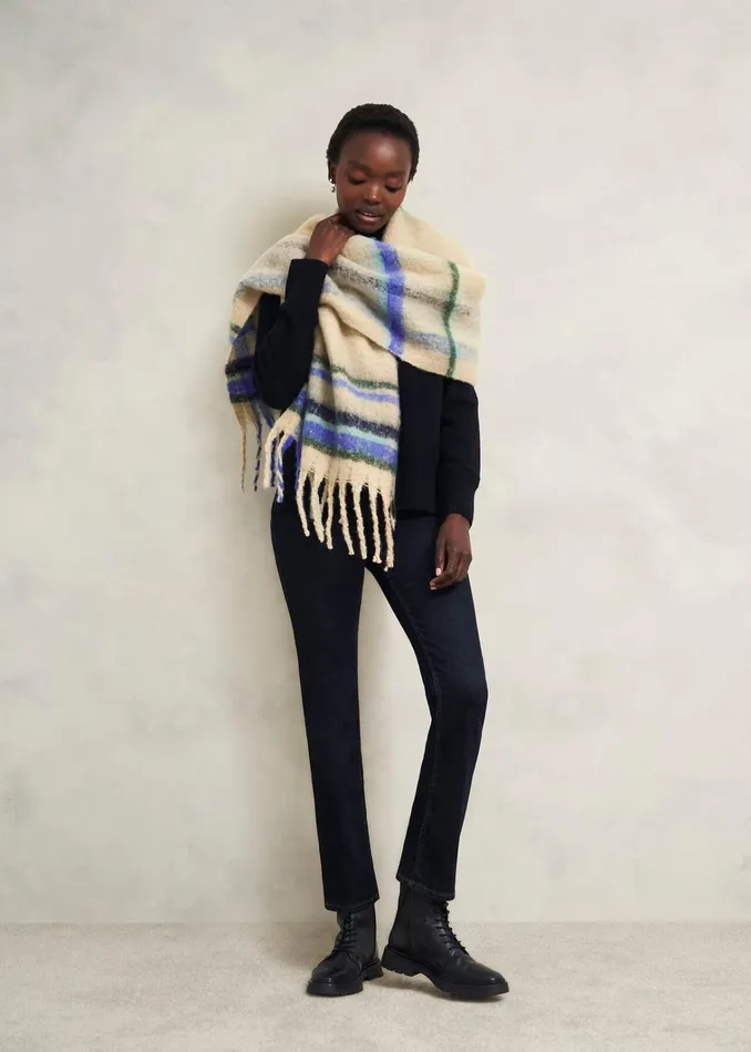 Women Helen Scarf Beige Multi Hobbs Scarves