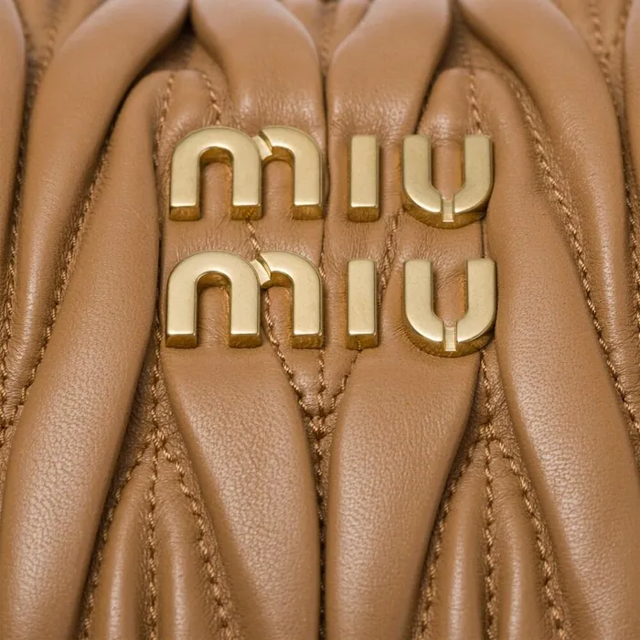 Women Hobo Bags Miu Miu Wander Matelass Nappa Leather Hobo Bag Caramel Women Hobo Bags Miu Miu Wander Matelass Nappa Leather Hobo Bag Caramel