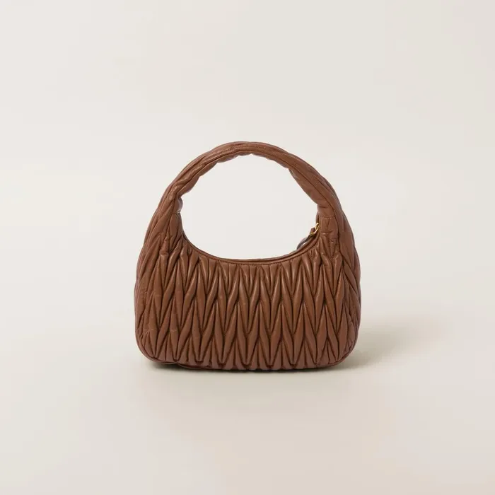 Women Hobo Bags Miu Miu Wander Matelass Nappa Leather Hobo Bag Cognac Women Hobo Bags Miu Miu Wander Matelass Nappa Leather Hobo Bag Cognac