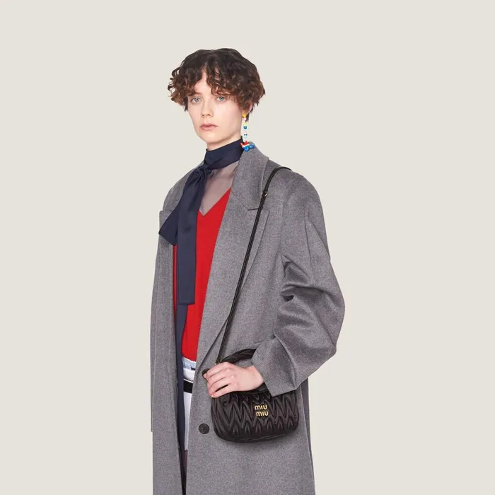 Women Hobo Bags Miu Miu Wander Matelass Satin Hobo Bag Black Women Hobo Bags Miu Miu Wander Matelass Satin Hobo Bag Black