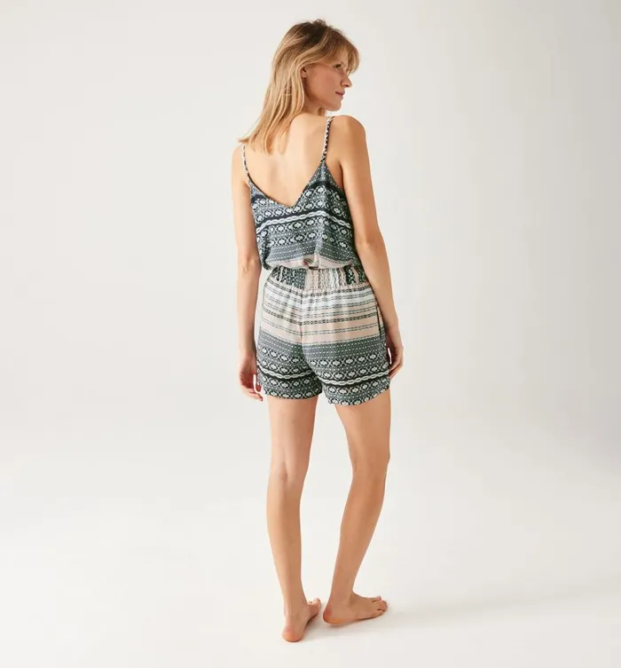 Women Homewear Pyjama Shorts 8211 Multicolour Print Promod Shorts