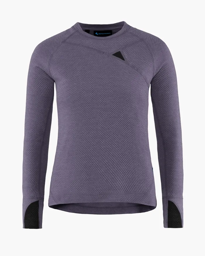Women Huge Norna Mid Layer Purple Stoneraven Klttermusen Fleeces and Sweaters