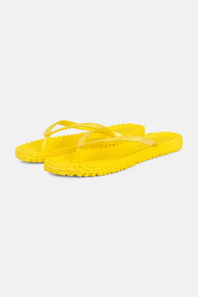 Women Ilse Jacobsen Flip Flops Flip Flop With Glitter 8211 Yellow