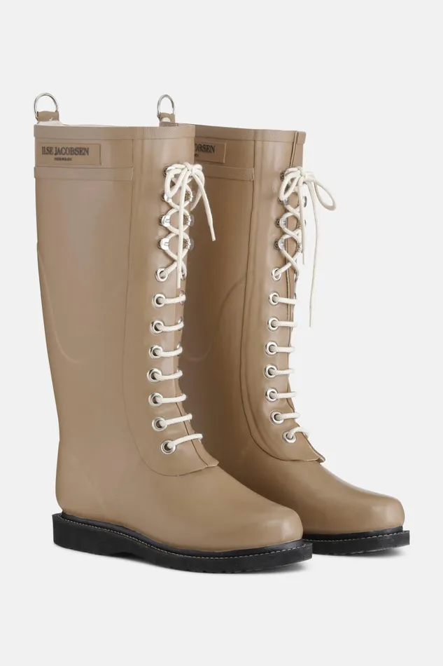 Women Ilse Jacobsen Rainboots Long Long Rubber Boots 8211 Otter