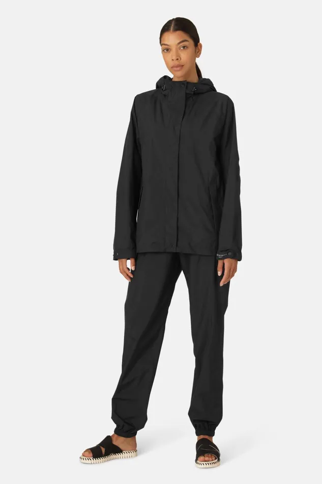 Women Ilse Jacobsen Raincoats Rain Jacket 8211 Black