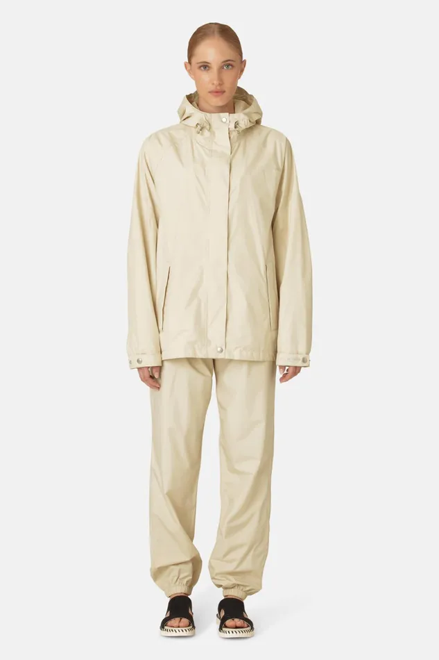 Women Ilse Jacobsen Raincoats Rain Jacket 8211 Bleached Sand