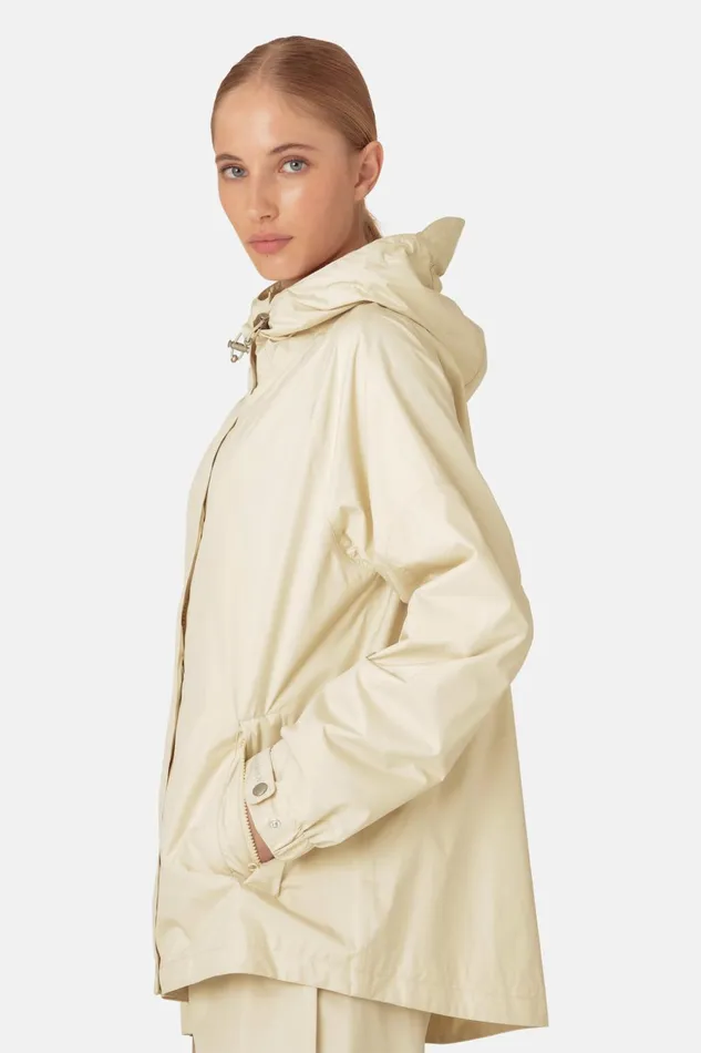 Women Ilse Jacobsen Raincoats Rain Jacket 8211 Bleached Sand