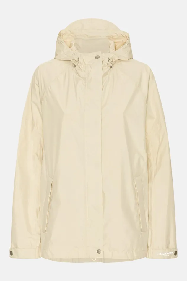Women Ilse Jacobsen Raincoats Rain Jacket 8211 Bleached Sand