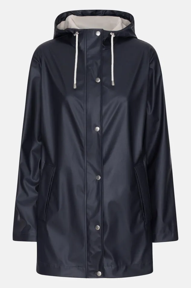 Women Ilse Jacobsen Raincoats Rain Jacket 8211 Dark Indigo