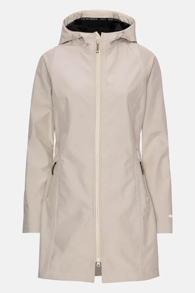 Women Ilse Jacobsen Raincoats Raincoat 8211 Bleached Sand Women Ilse Jacobsen Raincoats Raincoat 8211 Bleached Sand