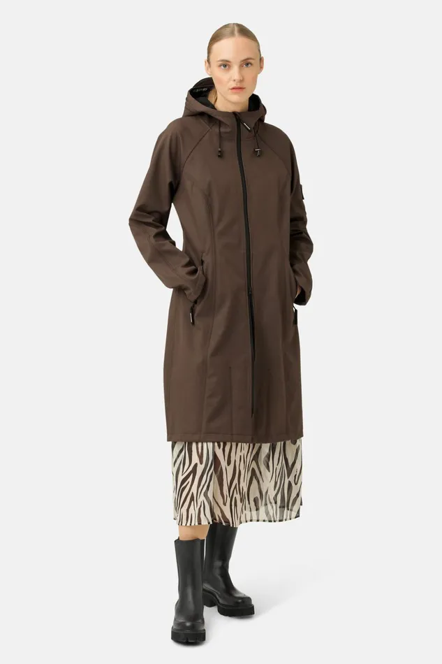 Women Ilse Jacobsen Raincoats Raincoat 8211 Chocolate Brown