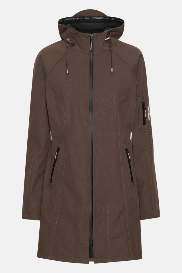 Women Ilse Jacobsen Raincoats Raincoat 8211 Chocolate Brown