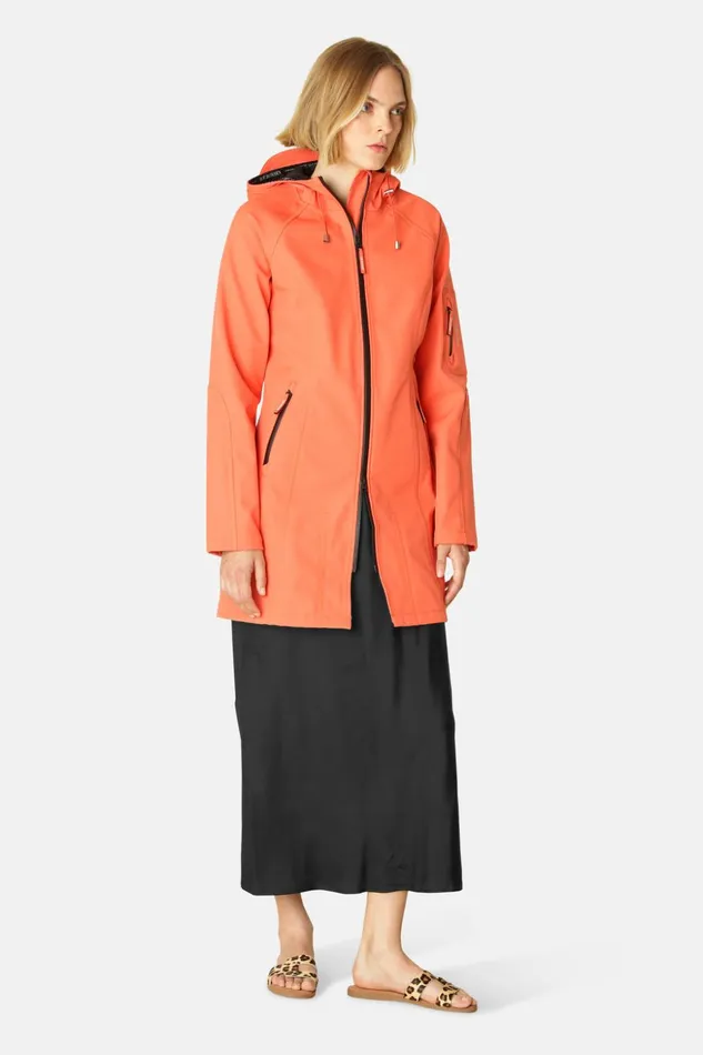 Women Ilse Jacobsen Raincoats Raincoat 8211 Hot Orange