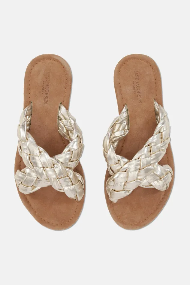 Women Ilse Jacobsen Sandals Leather Sandal 8211 Silver