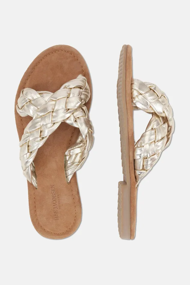 Women Ilse Jacobsen Sandals Leather Sandal 8211 Silver