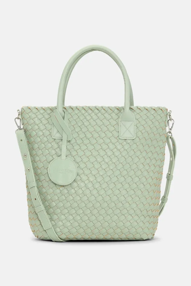 Women Ilse Jacobsen Tote Bags Crossbody Tote Bag 8211 Bleached Silver