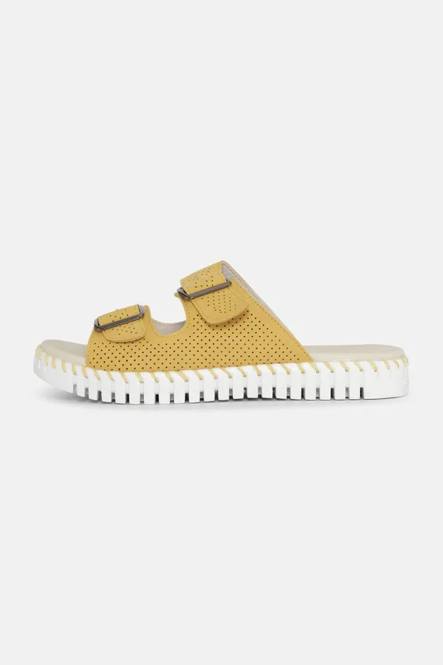 Women Ilse Jacobsen Tulip Flats Sandals 8211 Golden Rod Women Ilse Jacobsen Tulip Flats Sandals 8211 Golden Rod