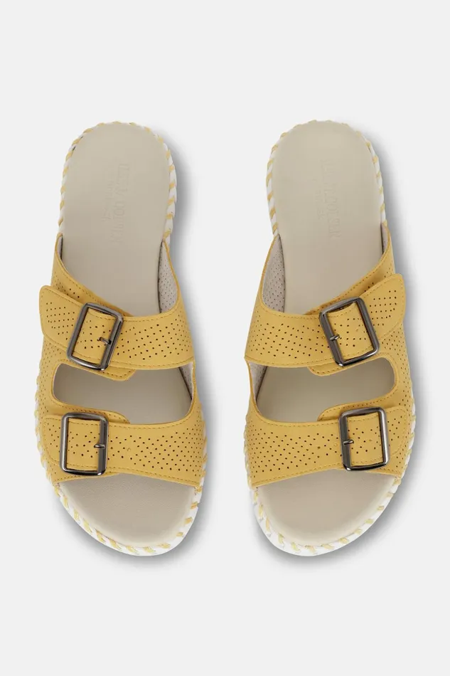 Women Ilse Jacobsen Tulip Flats Sandals 8211 Golden Rod Women Ilse Jacobsen Tulip Flats Sandals 8211 Golden Rod