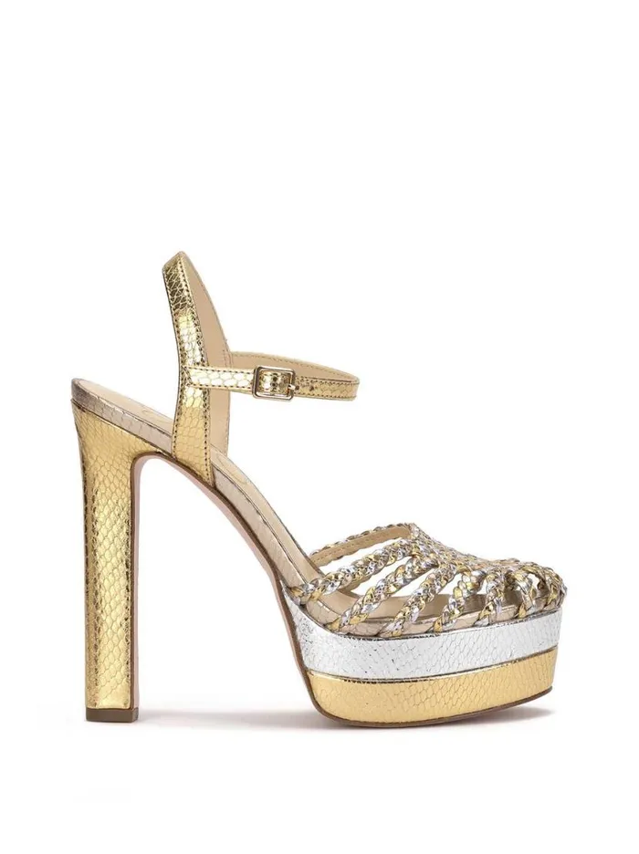 Women Inaia Braided Platform Sandal In Gold Jessica Simpson Platforms