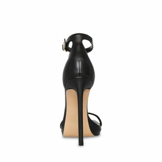 Women IRIDESSA BLACK LEATHER Black Leather Steve Madden Heels Women IRIDESSA BLACK LEATHER Black Leather Steve Madden Heels