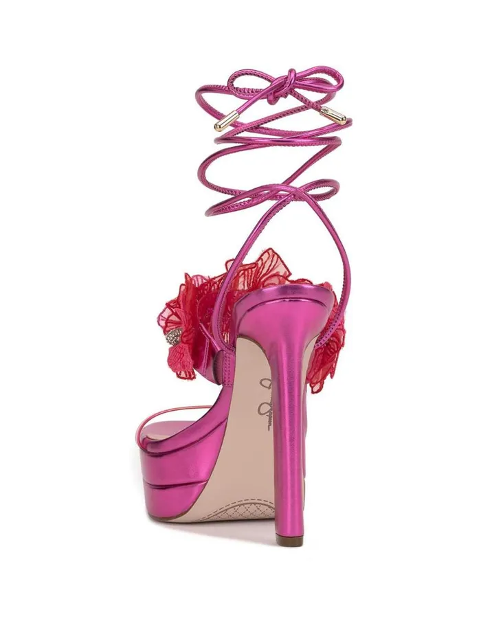 Women Iyla Flower Double Platform Sandal In Pink Jessica Simpson Platforms