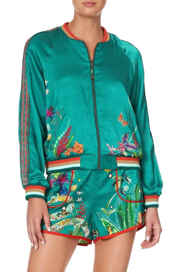 Women Jackets Camilla Raglan Sleeve Bomber Jacket Paradise Circus