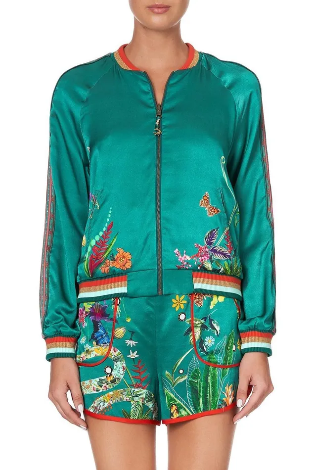 Women Jackets Camilla Raglan Sleeve Bomber Jacket Paradise Circus