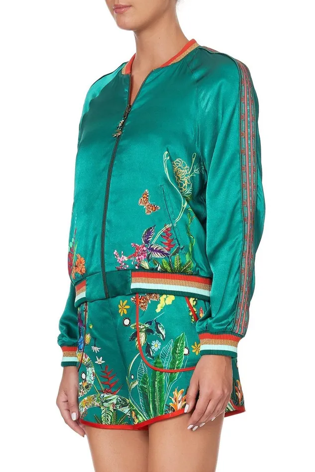 Women Jackets Camilla Raglan Sleeve Bomber Jacket Paradise Circus