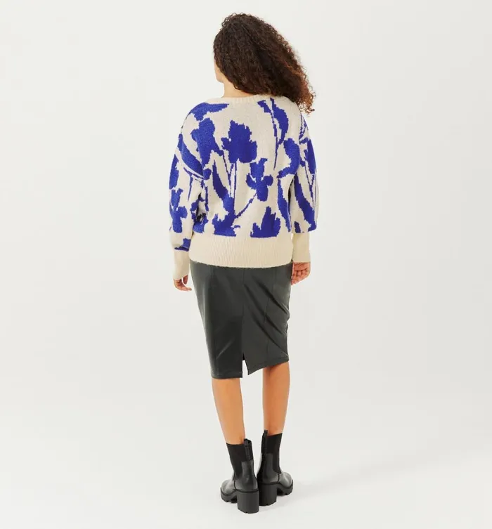 Women Jacquard Jumper 8211 Violet Print Promod Jumpers And Cardigans Women Jacquard Jumper 8211 Violet Print Promod Jumpers And Cardigans