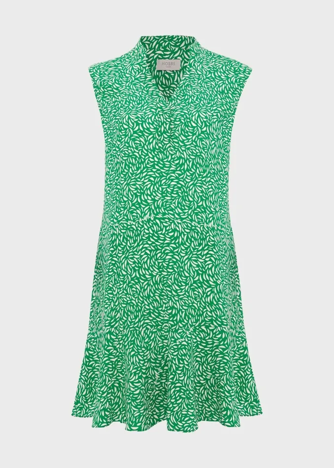 Women Janey Dress Green Cream Hobbs Dresses and Jumpsuits