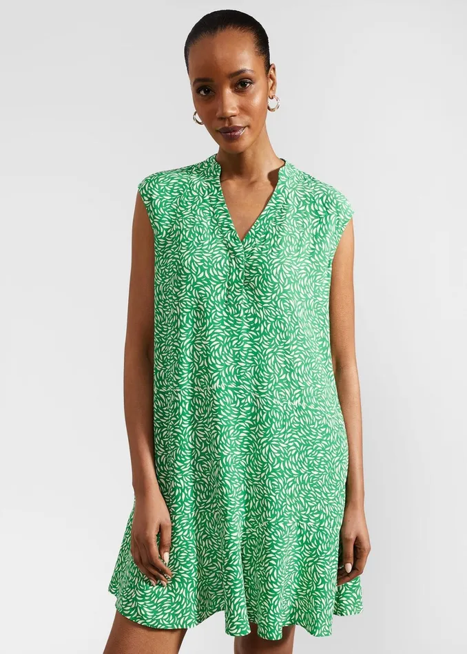 Women Janey Dress Green Cream Hobbs Dresses and Jumpsuits