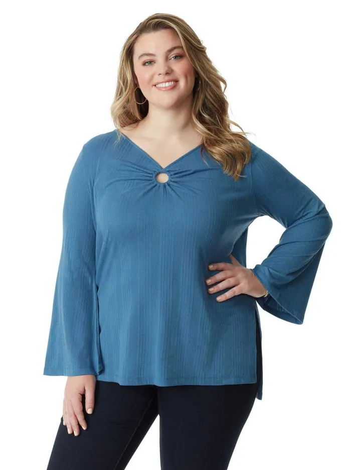 Women Jasleen Top In Sargasso Sea Jessica Simpson Tops and Tees