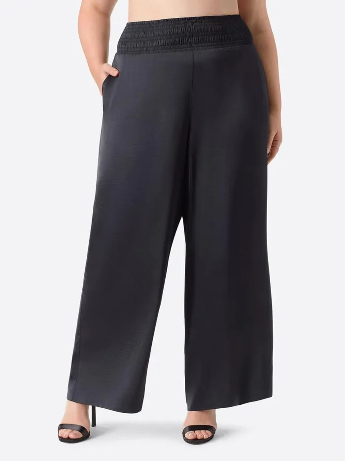 Women Jeanette Wide Leg Pants In Black Jessica Simpson Bottoms