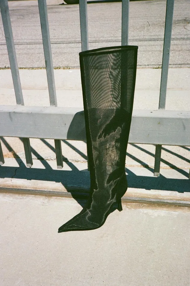 Women Jeffrey Campbell Knee High Peepshow