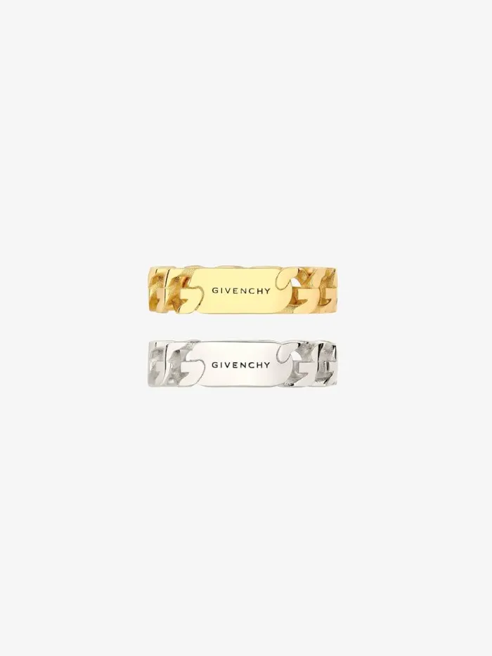 Women Jewelry Givenchy G Chain Ring Set In Metal Goldensilvery Women Jewelry Givenchy G Chain Ring Set In Metal Goldensilvery