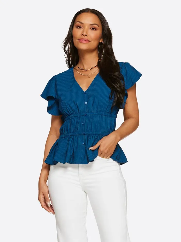 Women Jeydon Top In Poseidon Jessica Simpson Tops and Tees