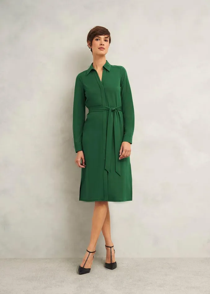 Women Julia Ponte Dress Green Hobbs Dresses and Jumpsuits